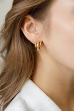 Load image into Gallery viewer, THREE TIER BOLD EARRINGS