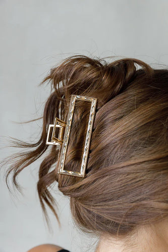 CRYSTAL RECTANGULAR CLIP