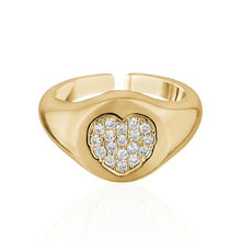 Load image into Gallery viewer, HEART CRYSTAL RING