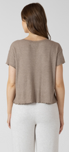 Load image into Gallery viewer, LACE TRIM WAFFLE TOP