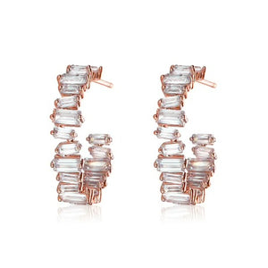 LIMLIM SMALL BAGUETTE HOOPS