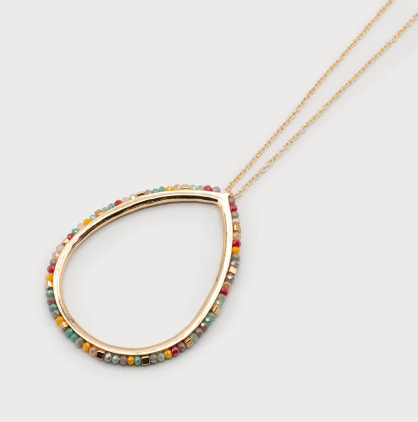 TEAR DROP PENDANT NECKLACE