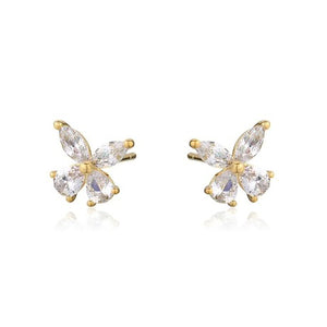 BUTTERFLY CRYSTAL STUDS