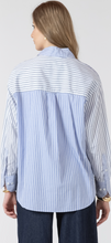 Load image into Gallery viewer, COLORBLOCK STRIPE BUTTON FRONT SHIRT