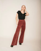 Load image into Gallery viewer, BURGUNDY CORDUROY PANTS