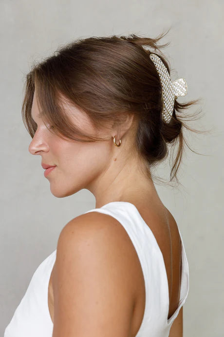 RECTANGULAR PEARL CLIP