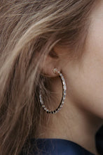 Load image into Gallery viewer, LARGE BAGUETTE HOOPS