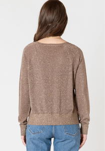 SHIMMER RAGLAN LUREX SWEATER