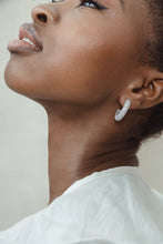 Load image into Gallery viewer, LIMLIM PAVE CRYSTAL HOOPS