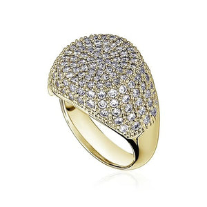 PAVE PINKY RING