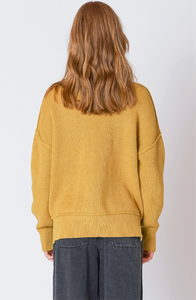 OCHRE MOCKNECK SWEATER