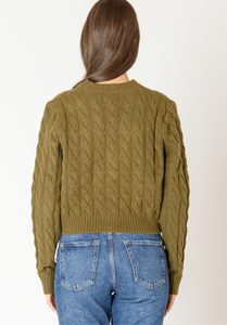 EVERGREEN CABLE KNIT CARDIGAN