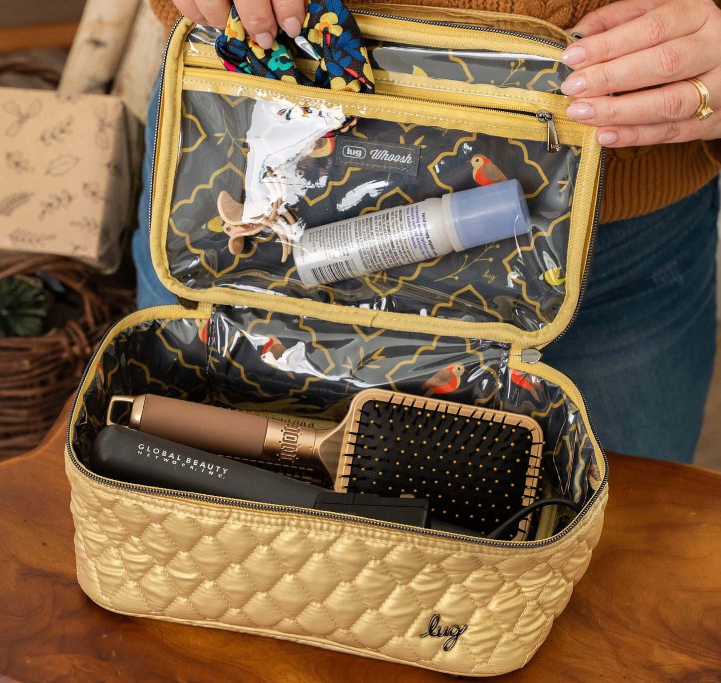 LUG WOOSH COSMETIC CASE Ahead of Hair Seaside Treasure Trove