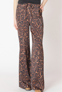 ANIMAL PRINT FLOWY PANT