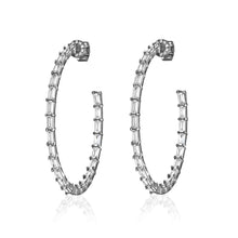 Load image into Gallery viewer, LARGE BAGUETTE HOOPS