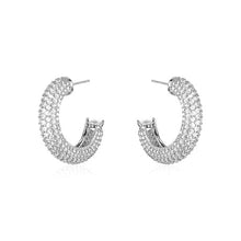 Load image into Gallery viewer, LIMLIM PAVE CRYSTAL HOOPS