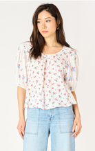 Load image into Gallery viewer, FLORAL TIE BACK PRINTED TOP