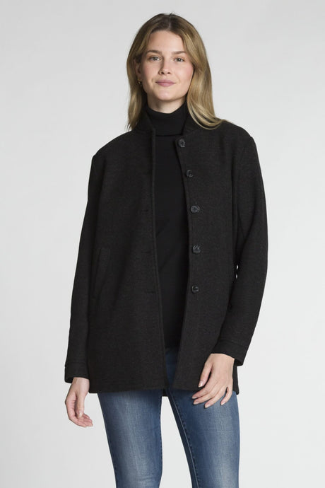 BUTTON FRONT JACKET WITH POCKETS