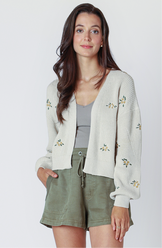 EMBROIDERED CARDIGAN