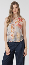Load image into Gallery viewer, FLOWER PATCH FLOWY BUTTON FRONT BLOUSE