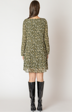 Load image into Gallery viewer, ANIMAL PRINT PLEATED A-LINE DRESS