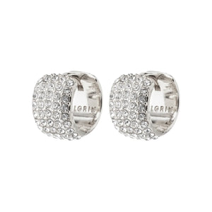 BE CRYSTAL HUGGIE HOOPS