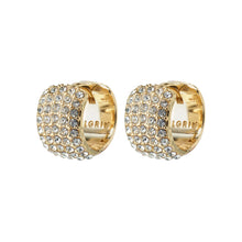 Load image into Gallery viewer, BE CRYSTAL HUGGIE HOOPS