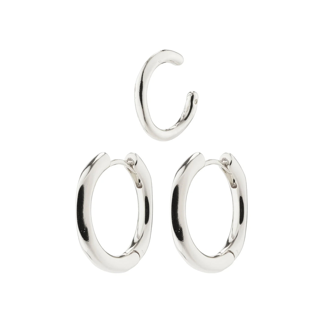 PAUSE HOOP EARRINGS & CUFF