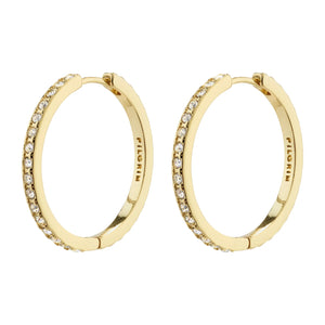BE CRYSTAL HOOPS