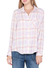 Load image into Gallery viewer, LAVENDER PLAID SHIRT