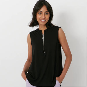 S/LESS BAMBOO ZIPPER TOP