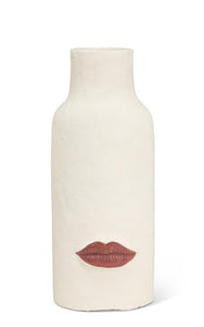 RED LIP VASE