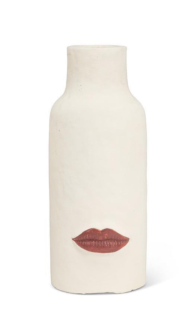 RED LIP VASE
