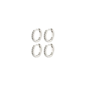 FRIENDS 2IN1 CRYSTAL HUGGIE HOOPS