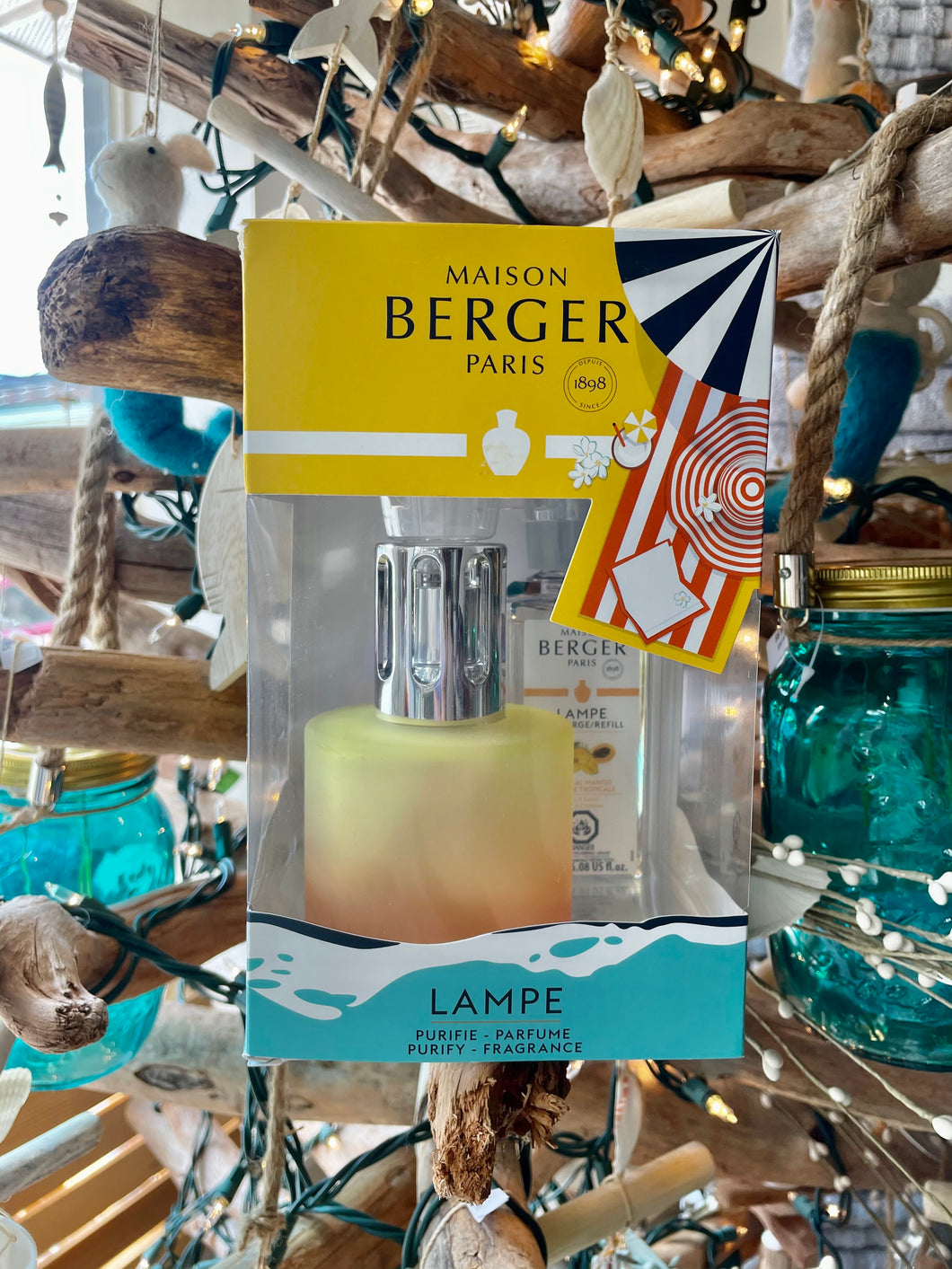 MAISON BERGER YELLOW LAMP WITH TROPICAL MANGO