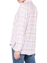 Load image into Gallery viewer, LAVENDER PLAID SHIRT