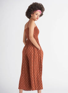 SMOCKED JUMPSUIT