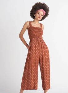 SMOCKED JUMPSUIT