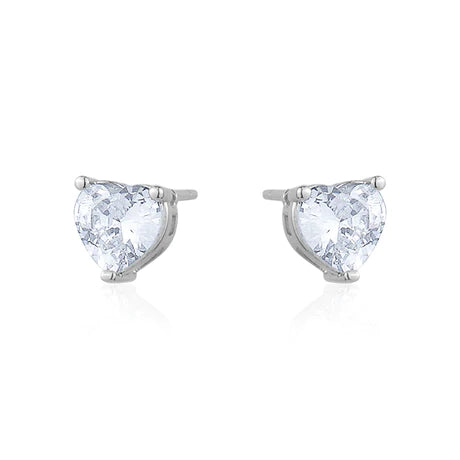 CRYSTAL HEART STUDS