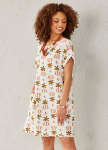 COTTON SHORT SLEEVE DRESS