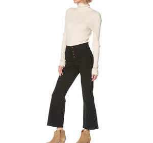 HUE FRAYED FINISH CROPPED FLARE