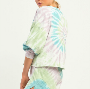 PASTEL TIE DYE PULLOVER